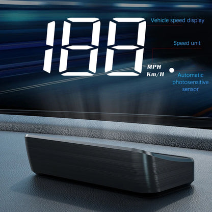 Affichage Tête Haute (HUD) de Vitesse pour Véhicule – Compteur Numérique GPS, Projection sur Pare-Brise, Accessoire Électronique Auto - BLACKBEARD OUTDOOR INDUSTRIES