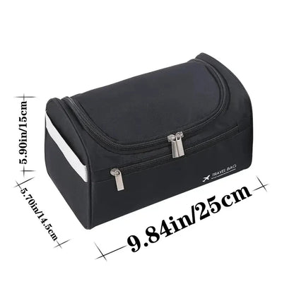 Trousse de Toilette en Cuir PU ou Toile – Grande Capacité & Accroche Murale | Unisexe, Idéale pour les Voyages - BLACKBEARD OUTDOOR INDUSTRIES