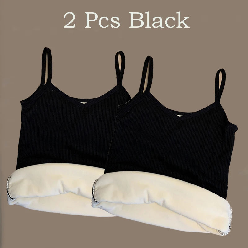 Lot de 2 Débardeurs Thermiques Femme | Hiver | Sans Manches | Velours Doux & Chaud | Taille Unique Extensible - BLACKBEARD OUTDOOR INDUSTRIES