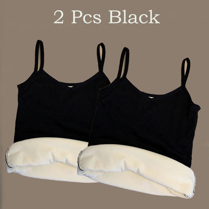 Lot de 2 Débardeurs Thermiques Femme | Hiver | Sans Manches | Velours Doux & Chaud | Taille Unique Extensible - BLACKBEARD OUTDOOR INDUSTRIES