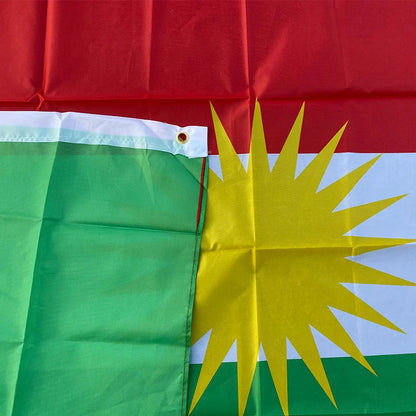 Drapeau Kurde - 90x150 cm (Kurdistan) BLACKBEARD OUTDOOR INDUSTRIES