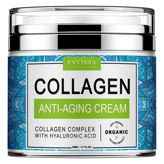 Crème Visage ENVISHA – Collagène & Acide Hyaluronique pour Anti-Âge et Hydratation de la Peau BLACKBEARD OUTDOOR INDUSTRIES
