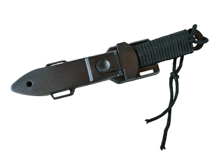 Couteau Tactique de Haute Dureté – Couteau Fixe de Terrain avec Lame en Acier Inoxydable, Poignée Ergonomique et Étui ABS BLACKBEARD OUTDOOR INDUSTRIES