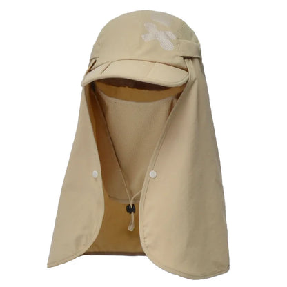 Chapeau de Protection UV d'Été – Casquette Anti-UV avec Protection du Cou et du Visage, Pliable, Séchage Rapide, Imperméable, Idéale pour Randonnée, Pêche et Activités Outdoor - BLACKBEARD OUTDOOR INDUSTRIES