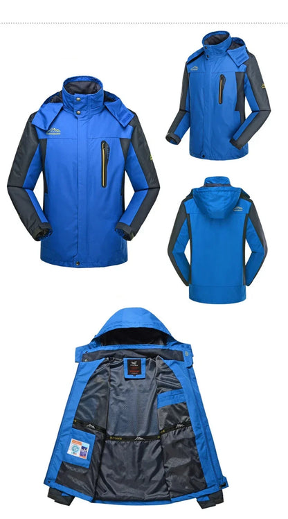 Parka Hiver Homme 2024 - Veste Chaude Imperméable avec Capuche Amovible | Coupe-Vent Militaire Fleece Jusqu’au 9XL - BLACKBEARD OUTDOOR INDUSTRIES