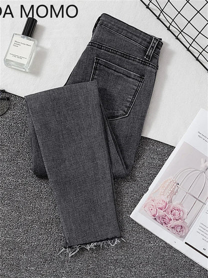 Jeans Femme Skinny Denim Noir – Pantalon Taille Haute Vintage, Stretch Légère - BLACKBEARD OUTDOOR INDUSTRIES