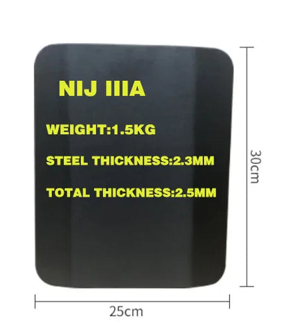 2PCS/lot NIJ IIIA Stand Alone Anti-Ballistic Plate Bulletproof Backpack Tactical Panel - BLACKBEARD OUTDOOR INDUSTRIES