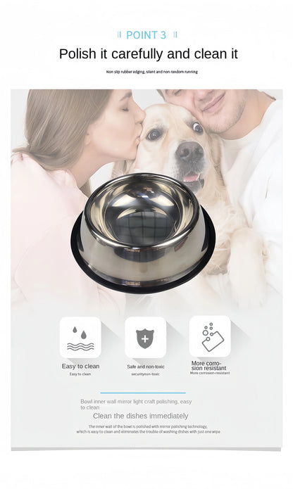 Gamelle Inox pour Chien et Chat – 6 Tailles Disponibles Robuste • Facile à Nettoyer • Multi-usages Ma boutique