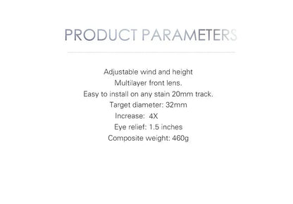 Lunette de Tir 4x32 avec Point Rouge Vert – Optique à Fibre Réelle, Réticule Gravé et Illuminé Ma boutique