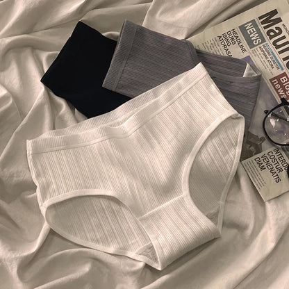 Lot de 3 Culottes en Coton de Style Sport – Sous-vêtements Féminins, Confortables, Respirants, Taille Moyenne, Lingerie Sexy et Taille Plus - BLACKBEARD OUTDOOR INDUSTRIES