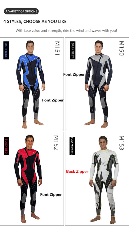 Combinaison de Plongée Homme 3MM Néoprène – Natation, Surf, Plongée, Snorkeling - BLACKBEARD OUTDOOR INDUSTRIES