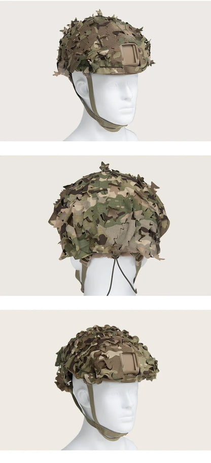 Housse de Casque Airsoft 3D Camo avec Découpe Laser en Forme de Feuilles Ma boutique
