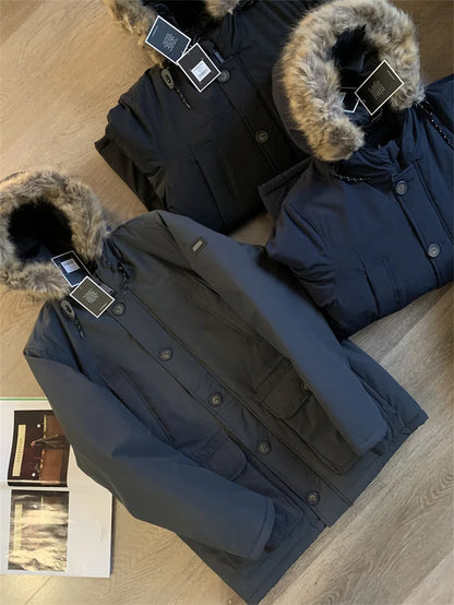 Manteau Long M65 Tooling Outdoor Homme et Femme Imperméable, Coupe-Vent, Ultra Chaud, Avec Capuche — Spécial Hiver - BLACKBEARD OUTDOOR INDUSTRIES