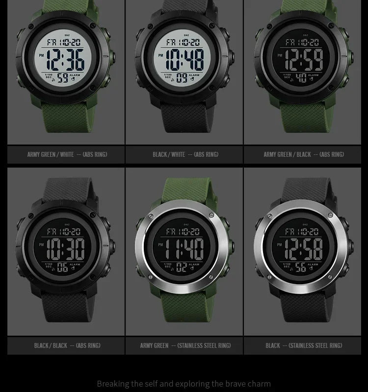 Montre Digitale Homme SKMEI 1426 – Sport, Alarme, Étanche 5Bar - BLACKBEARD OUTDOOR INDUSTRIES