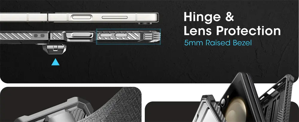 I-BLASON For Samsung Galaxy Z Flip 7 FE/6/5 Case Armorbox Full-Body Military Protection Phone Case with Screen Protector & Stand BLACKBEARD OUTDOOR INDUSTRIES