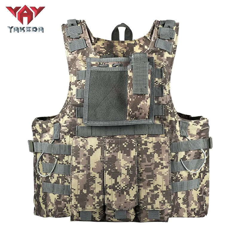 Gilet Tactique YAKEDA Multifonction – Gilet Camouflage Amphibie Outdoor pour Entraînement, Chasse et Activités Tactiques BLACKBEARD OUTDOOR INDUSTRIES