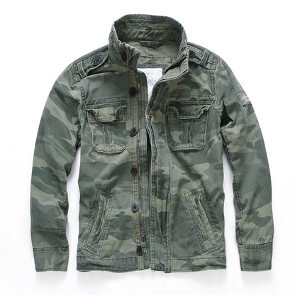 Veste Homme M65 Denim Rétro – Cargo Multi Poches – Style Militaire Outdoor Casual - BLACKBEARD OUTDOOR INDUSTRIES