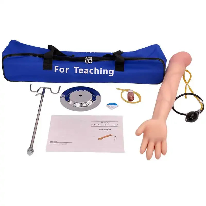 Set d'Entraînement pour Pratique IV - Bras de Pratique pour Phlébotomie avec Support d'Infusion - Modèle PVC Latex pour Étudiants en Médecine - BLACKBEARD OUTDOOR INDUSTRIES