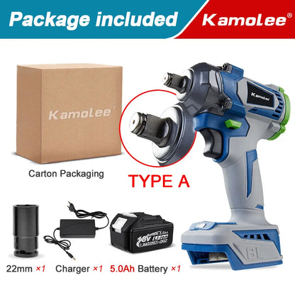 Clé à Chocs Électrique Brushless Kamolee 1000Nm – 1/2" | 4800RPM – Compatible Batterie Makita 18V - BLACKBEARD OUTDOOR INDUSTRIES