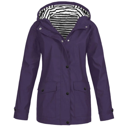 Veste Imperméable et Thermorégulatrice pour Femme - Coupe-Vent avec Capuche, Idéale pour la Randonnée et l'Escalade en Montagne - BLACKBEARD OUTDOOR INDUSTRIES