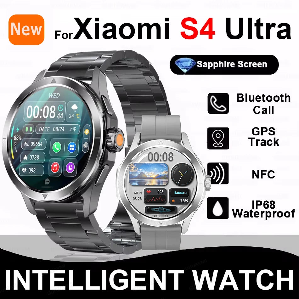 Xiaomi S4 Ultra – Montre Connectée Sport Outdoor avec GPS, NFC, Écran AMOLED, Appels Bluetooth, Suivi Santé Complet - BLACKBEARD OUTDOOR INDUSTRIES