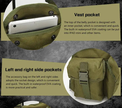 Chest Rig Tactique Universel – 7 Poches – Tissu Renforcé 800D Ma boutique