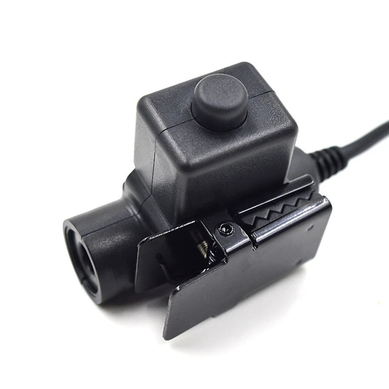 Câble PTT U94 7.0mm pour Casque 2 PIN — Compatible Baofeng UV-5R, UV-S9 Plus, UV-82, AR-152 - BLACKBEARD OUTDOOR INDUSTRIES