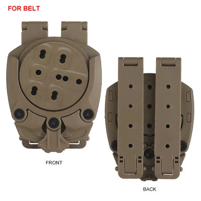 Adaptateur de Holster Tactique 360° – Base Rotative Modulaire pour Holster de Chasse et Airsoft Ma boutique