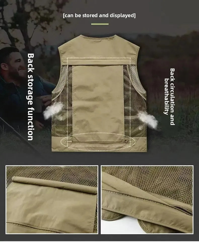 Gilet Homme Multi-Poches en Maille — Modèle 8512 - BLACKBEARD OUTDOOR INDUSTRIES