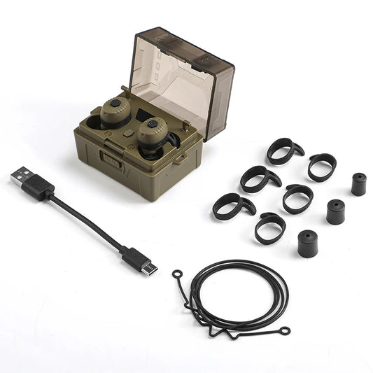 Boules Quies de Tir avec Annulation Active du Bruit (ANC) – Protection Auditive Militaire Bluetooth NRR27dB pour Chasse et Tir - BLACKBEARD OUTDOOR INDUSTRIES