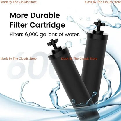 Filtres de Remplacement BB9-2 – 2 Pièces de Filtre à Charbon Actif Compatible avec le Système de Filtration d'Eau Gravity Black Berkey - BLACKBEARD OUTDOOR INDUSTRIES
