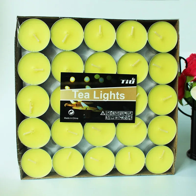 50 Bougies Parfumées en Forme de Cœur – Bougies Tea Light Romantiques pour Mariages, Anniversaires et Décorations - BLACKBEARD OUTDOOR INDUSTRIES