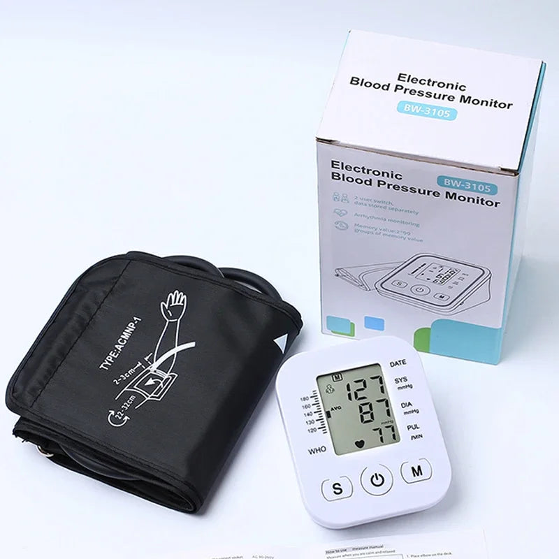 Tensiomètre Digital Portable – Moniteur de Tension Artérielle au Bras avec Mesure du Pouls Ma boutique