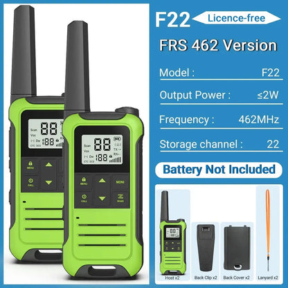 Baofeng F22 - Talkie-Walkie Portable PMR/FRS - Longue Portée et Multifonctions Ma boutique