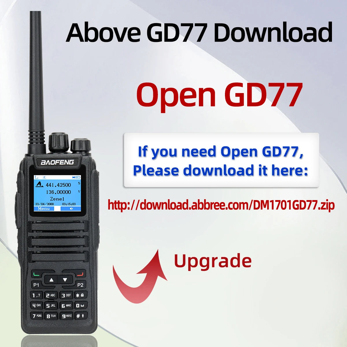 Talkie Walkie Baofeng DMR DM-1701 Digital & Analog - Dual Mode, Haute Performance - BLACKBEARD OUTDOOR INDUSTRIES