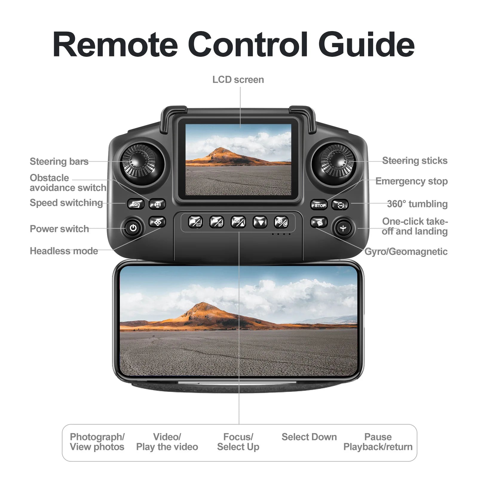 drone mini Black E88 E99 double caméras 4K HD Ma boutique