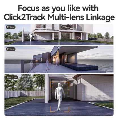 Caméra Extérieure IMOU Cruiser Triple Objectif Surveillance Intelligente – Avertissement Lumineux Rouge/Bleu – Détection Véhicules & Personnes – WiFi PTZ Ma boutique