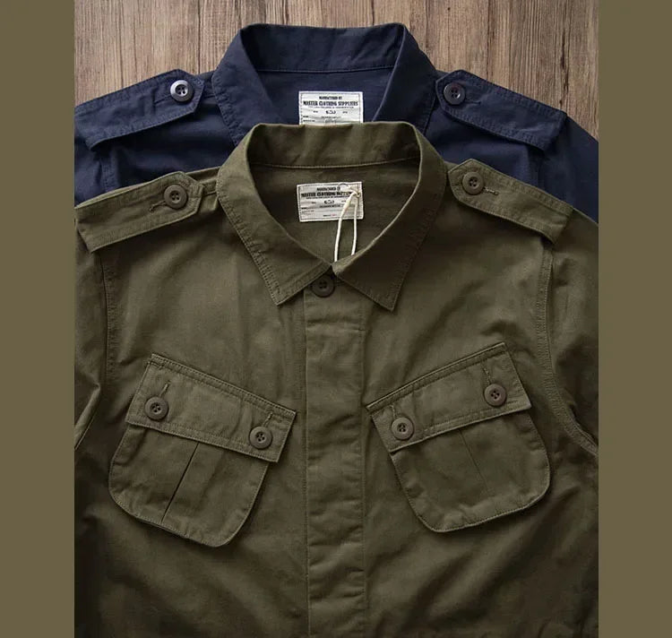 Veste Casual Vintage Amekaji Multi-Poches pour Homme - TCU - BLACKBEARD OUTDOOR INDUSTRIES