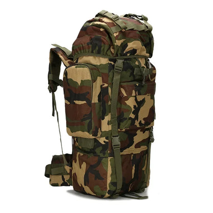 Sac à Dos de Randonnée 70L Imperméable avec Housse de Pluie – Grand Sac de Camping et Escalade - BLACKBEARD OUTDOOR INDUSTRIES