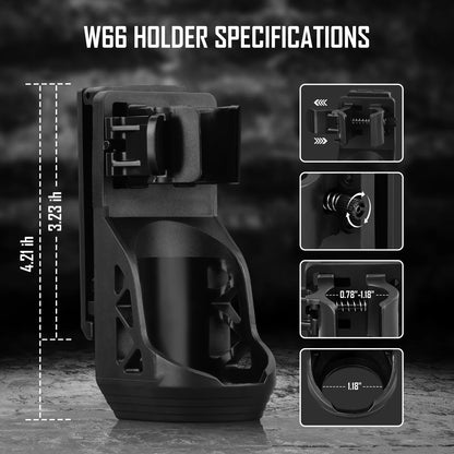 Lampe Torche Tactique UltraFire WF-501B Pro – 1200 Lumens Rechargeable avec Clip Ceinture Tactique W66 - BLACKBEARD OUTDOOR INDUSTRIES