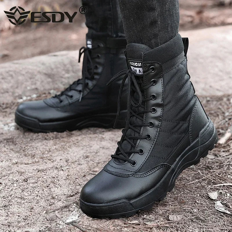 Bottes Tactiques Militaires Homme – Style Armée / Combat – Bottines de Sécurité Désert Résistantes - BLACKBEARD OUTDOOR INDUSTRIES