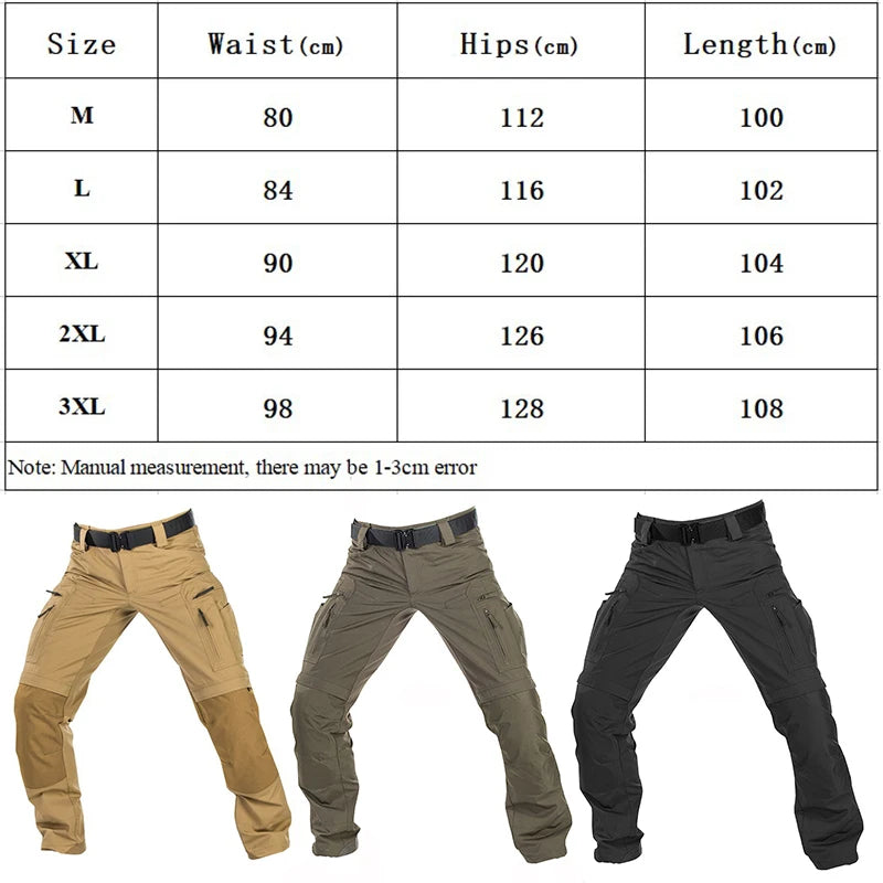 Pantalon Cargo Homme Tactique Résistant – Multi-Poches, Style Militaire, Printemps/Automne - BLACKBEARD OUTDOOR INDUSTRIES