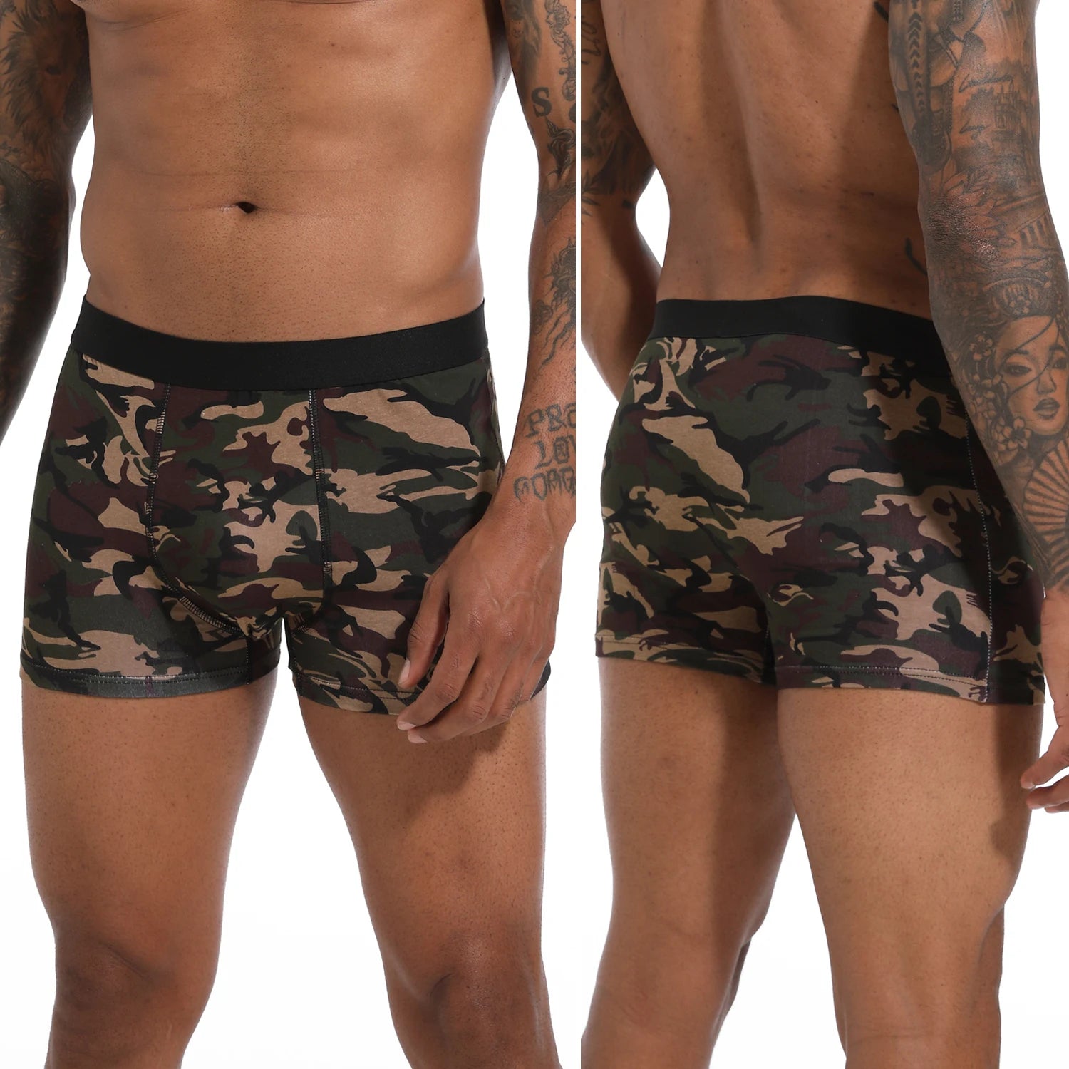 Pack de 6 Boxers Noirs pour Hommes - Sous-vêtements Doux et Respirants BLACKBEARD OUTDOOR INDUSTRIES