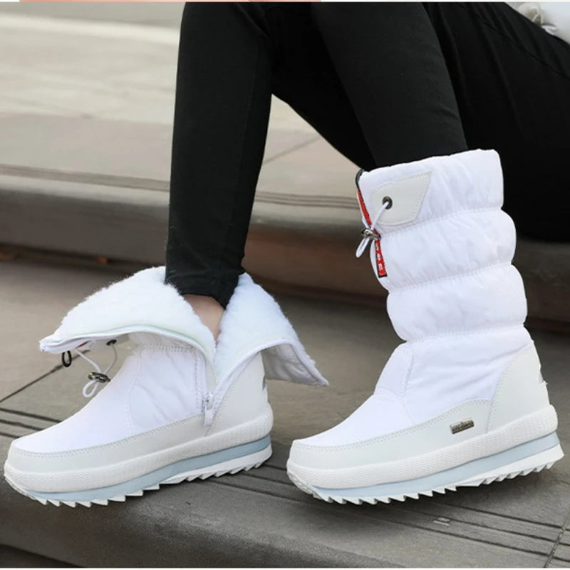 Bottes d’Hiver Femme à Plateforme – Chaudes, Antidérapantes, Mi-Mollet – Style Élégant et Confort Assuré - BLACKBEARD OUTDOOR INDUSTRIES