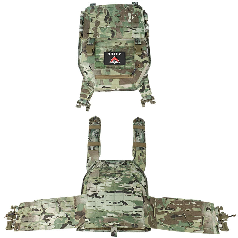 Gilet Tactique ARTEX - Gilet de Combat Léger à Libération Rapide - Porte-Plates 1000D en Polyester avec Système MOLLE - Chaleco Tactico - Gilet Militaire BLACKBEARD OUTDOOR INDUSTRIES