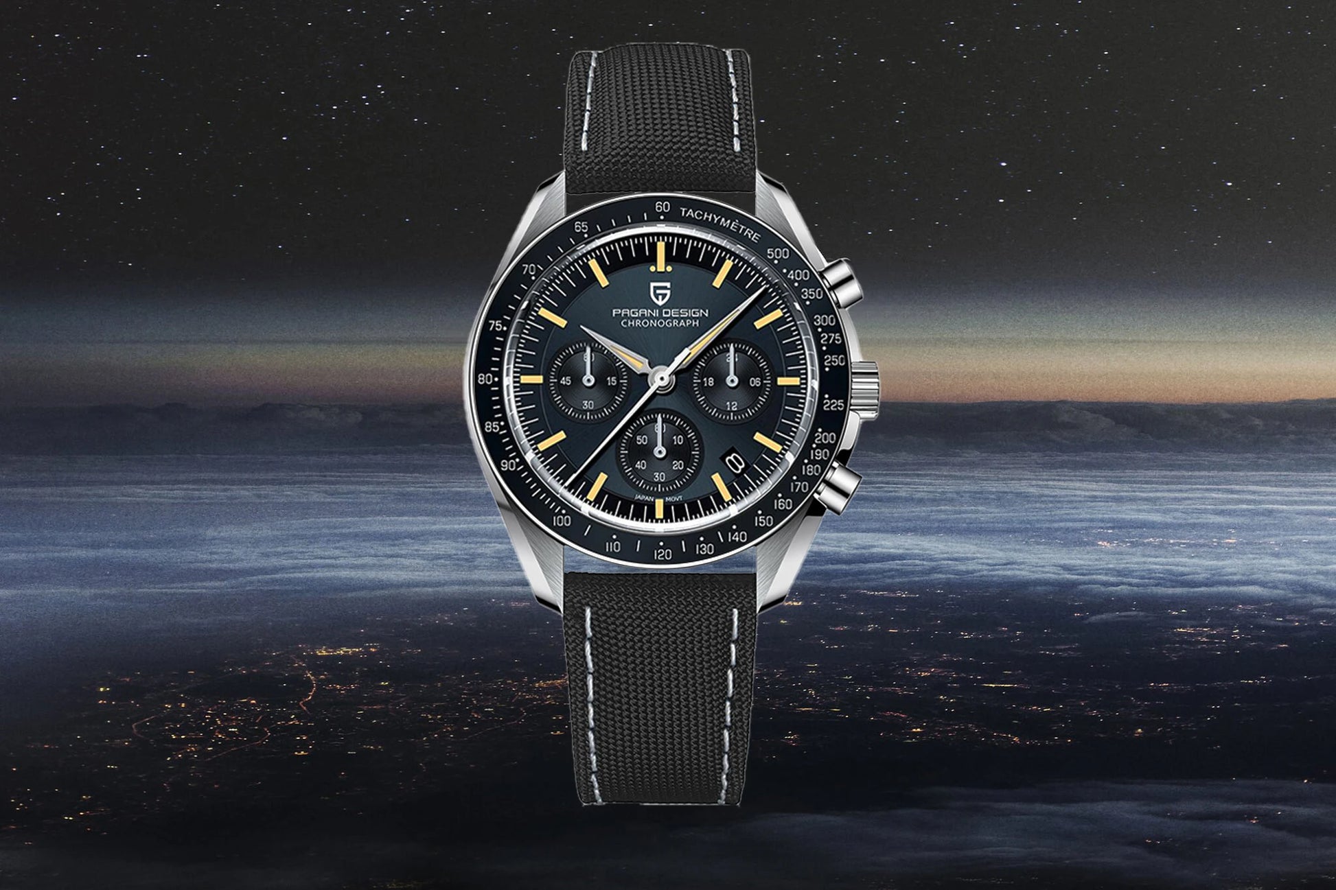 PAGANI DESIGN PD-1701 Moonwatch 2025 – Hommage à la CK2998 – Montre Homme Quartz Chronographe de Luxe - BLACKBEARD OUTDOOR INDUSTRIES