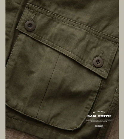 Veste Casual Vintage Amekaji Multi-Poches pour Homme - TCU - BLACKBEARD OUTDOOR INDUSTRIES