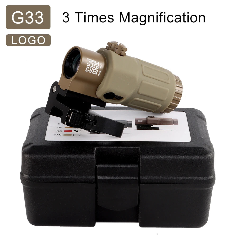 Magnifier Tactique Eotech G33 / G43 / G45 — Grossissement Fixe 3X ou 5X avec Monture QD Switch to Side - BLACKBEARD OUTDOOR INDUSTRIES