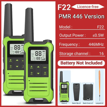 Baofeng F22 - Talkie-Walkie Portable PMR/FRS - Longue Portée et Multifonctions Ma boutique