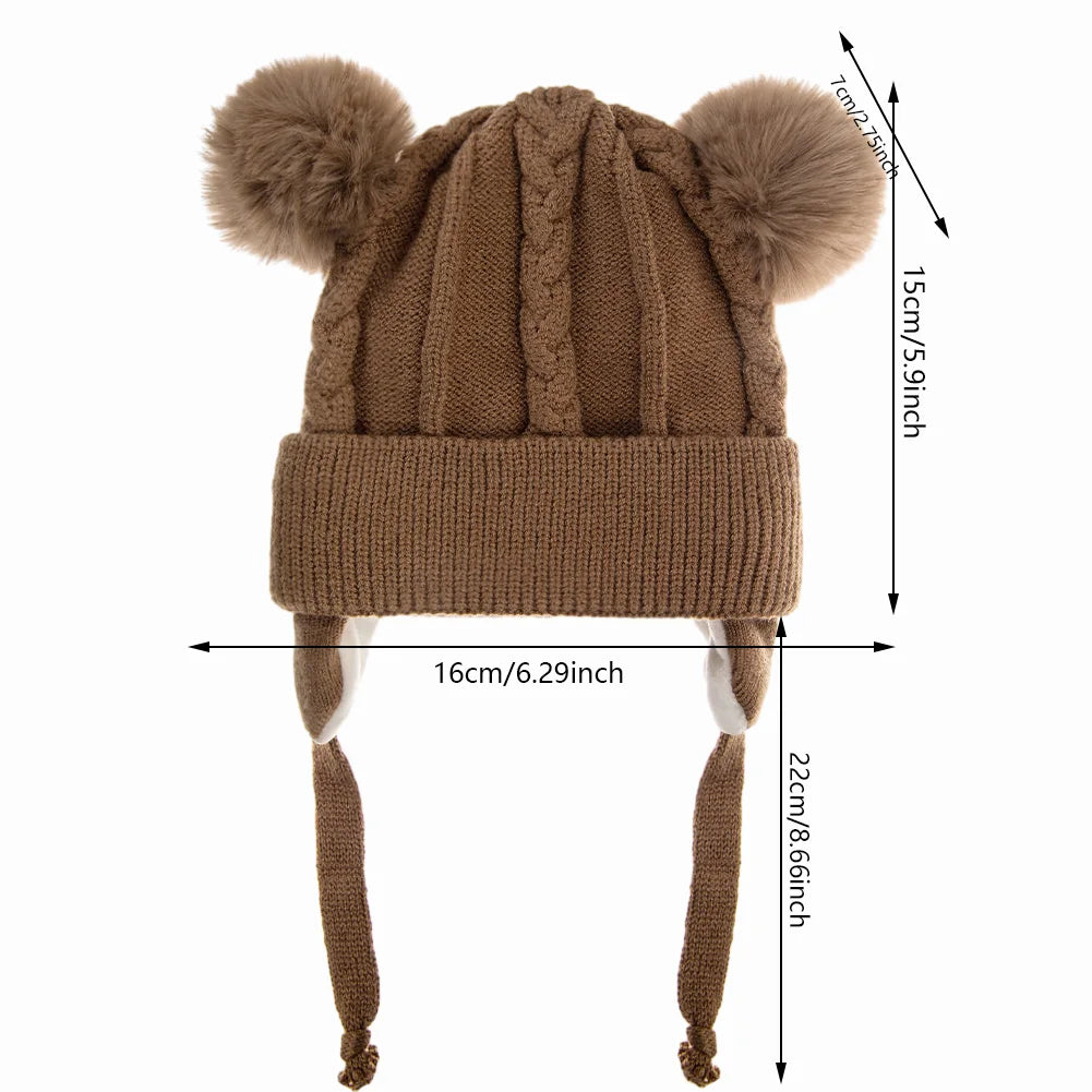 bonnet tricoté ours pour enfant 0/3ans Ma boutique